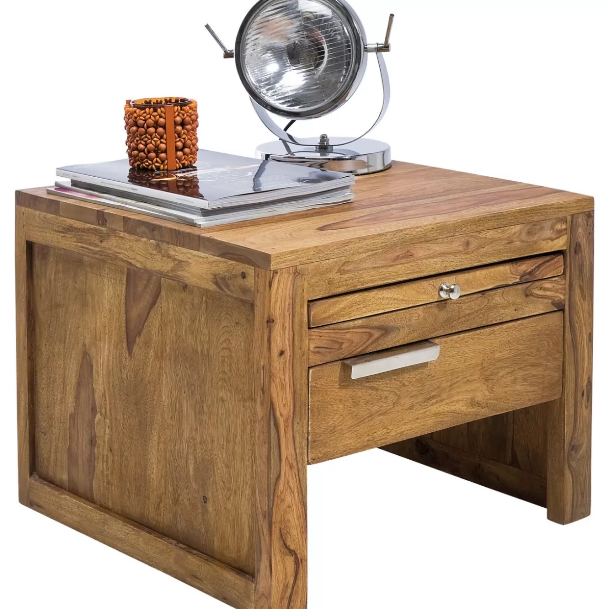KARE Design - Comò e Credenze Funzionali | Comò Compacto Design Autentico 50x50 cm, Soluzioni Moderne per Arredamento Elegante