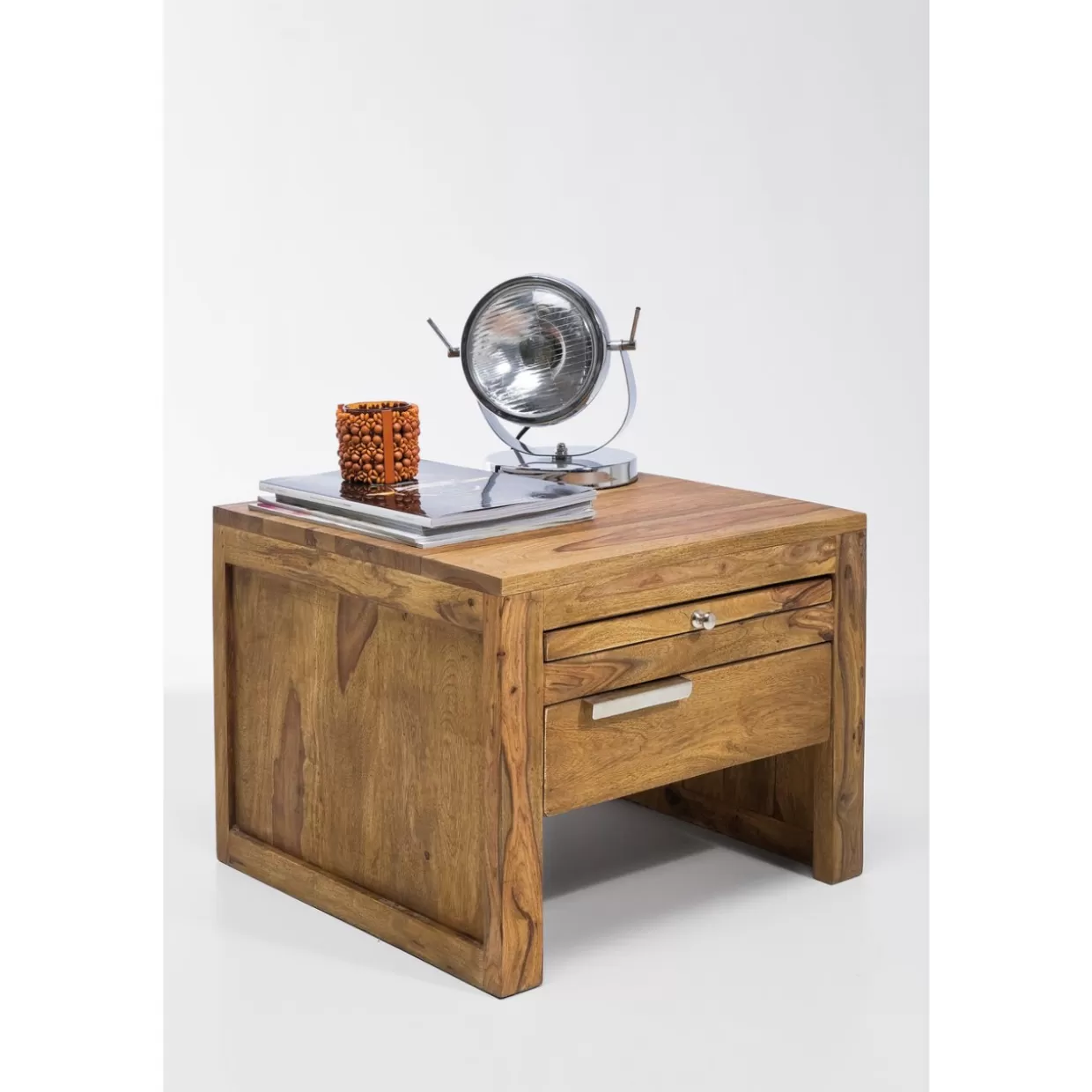 KARE Design - Comò e Credenze Funzionali | Comò Compacto Design Autentico 50x50 cm, Soluzioni Moderne per Arredamento Elegante