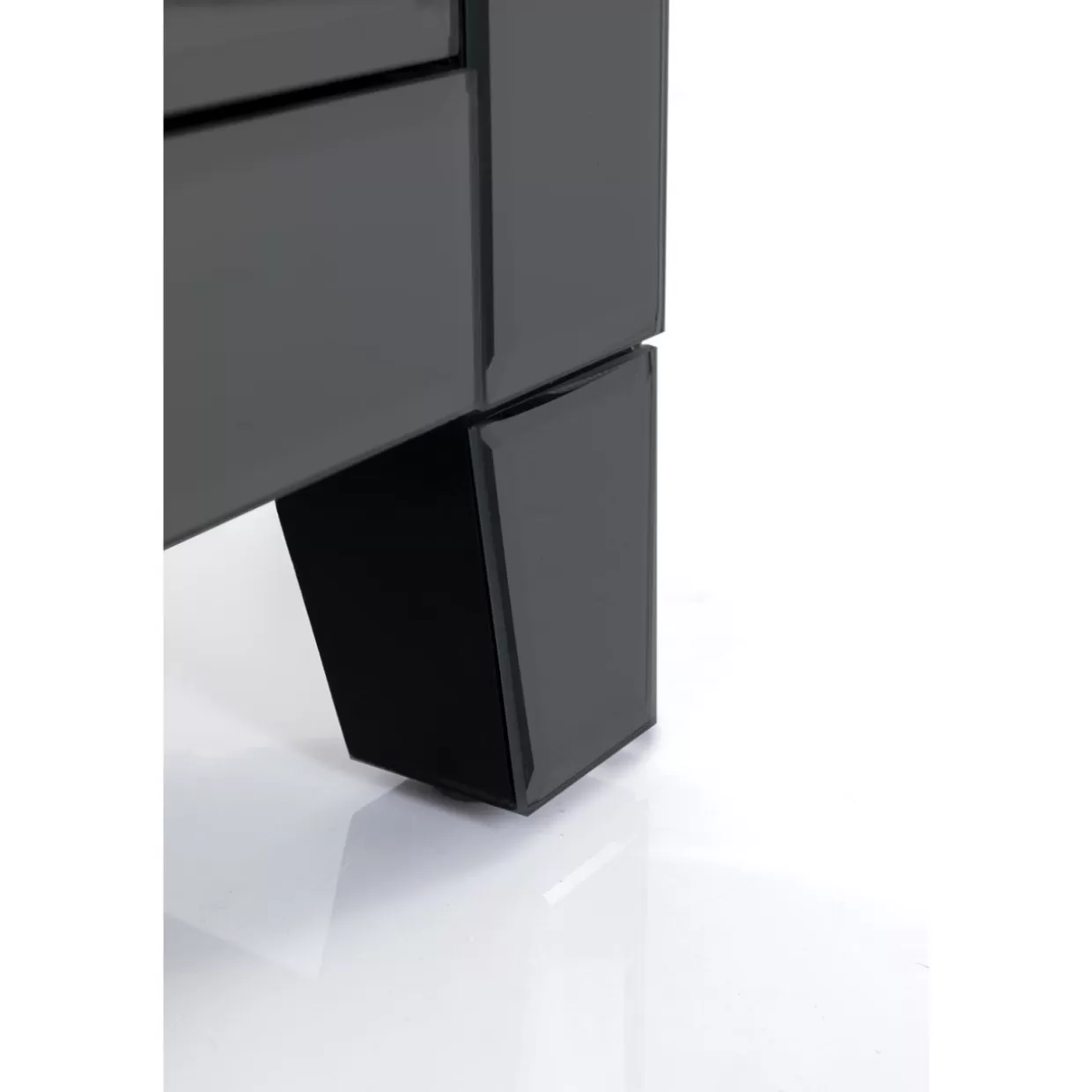 Comò Moderno Klein a 2 Ante con Effetto Laccato - Grigio Perla per Soggiorno Design Esclusivo KARE