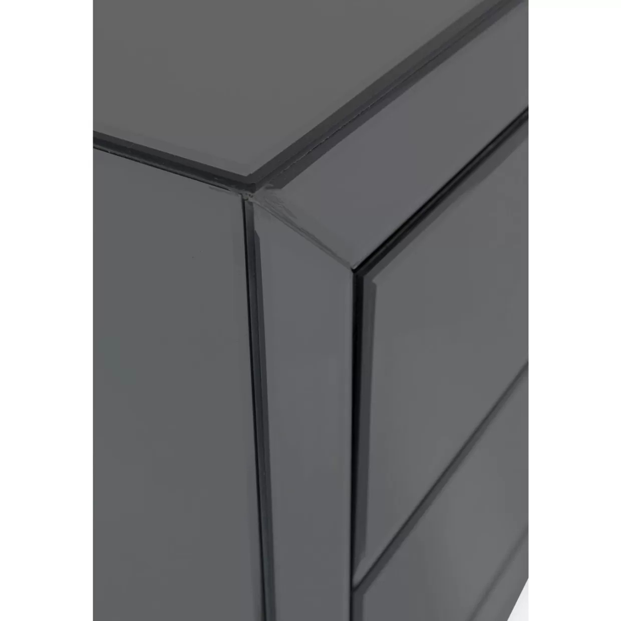 Comò Moderno Klein a 2 Ante con Effetto Laccato - Grigio Perla per Soggiorno Design Esclusivo KARE