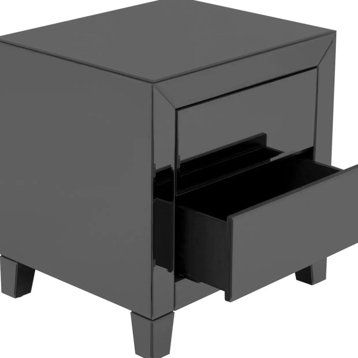 Comò Moderno Klein a 2 Ante con Effetto Laccato - Grigio Perla per Soggiorno Design Esclusivo KARE