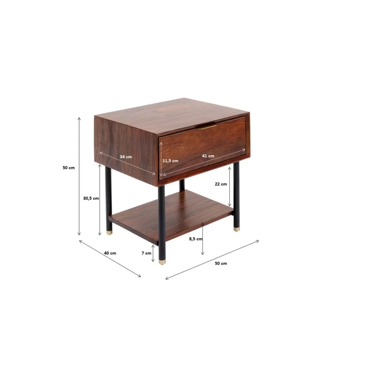 Comò Ravello Design Moderno 50x50 cm - Credenza Compatta KARE per Arredamenti Funzionali