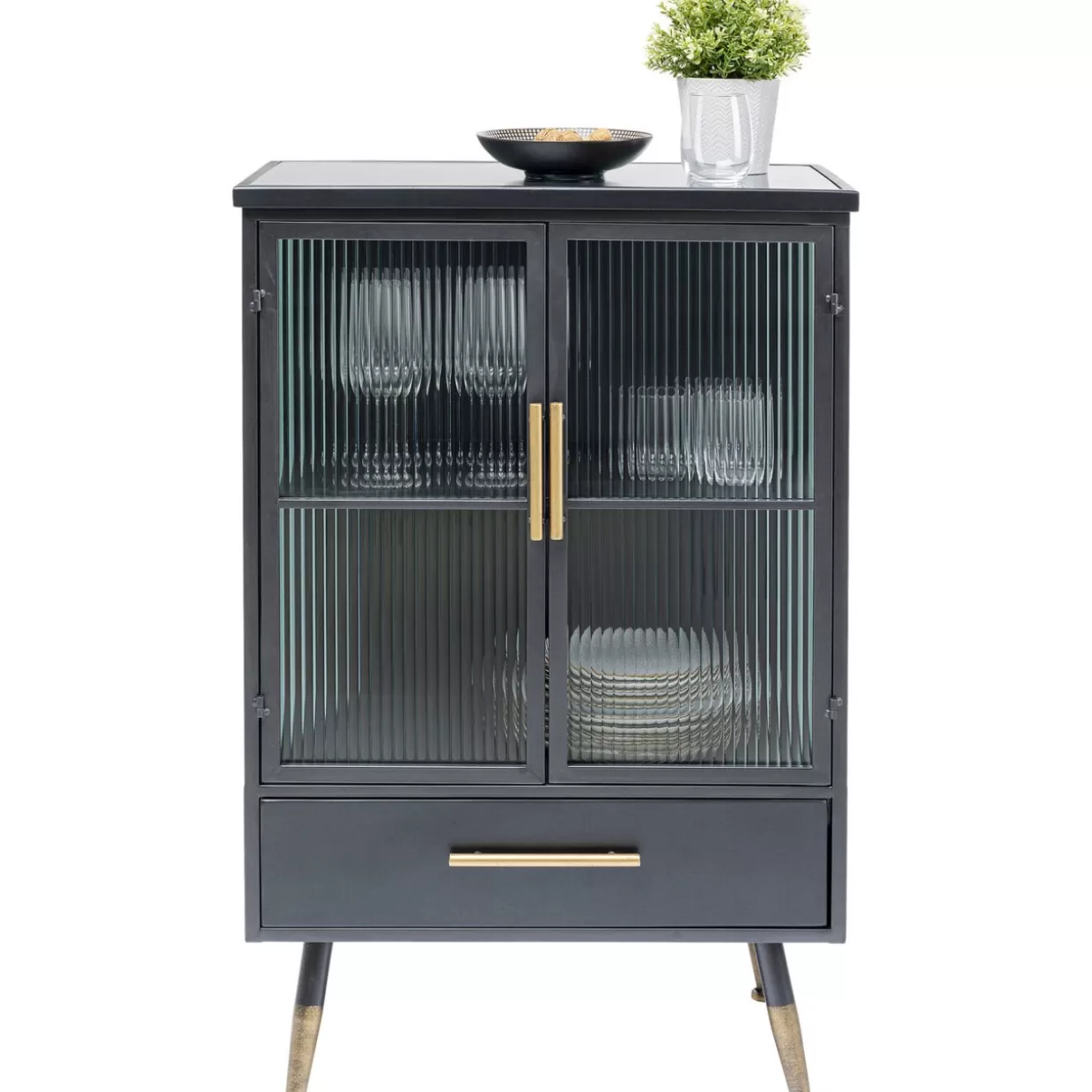 KARE Design - Credenza Moderna La Gomera con 2 Ante e Cassetto, Design Elegante per Soggiorno o Camera da Letto