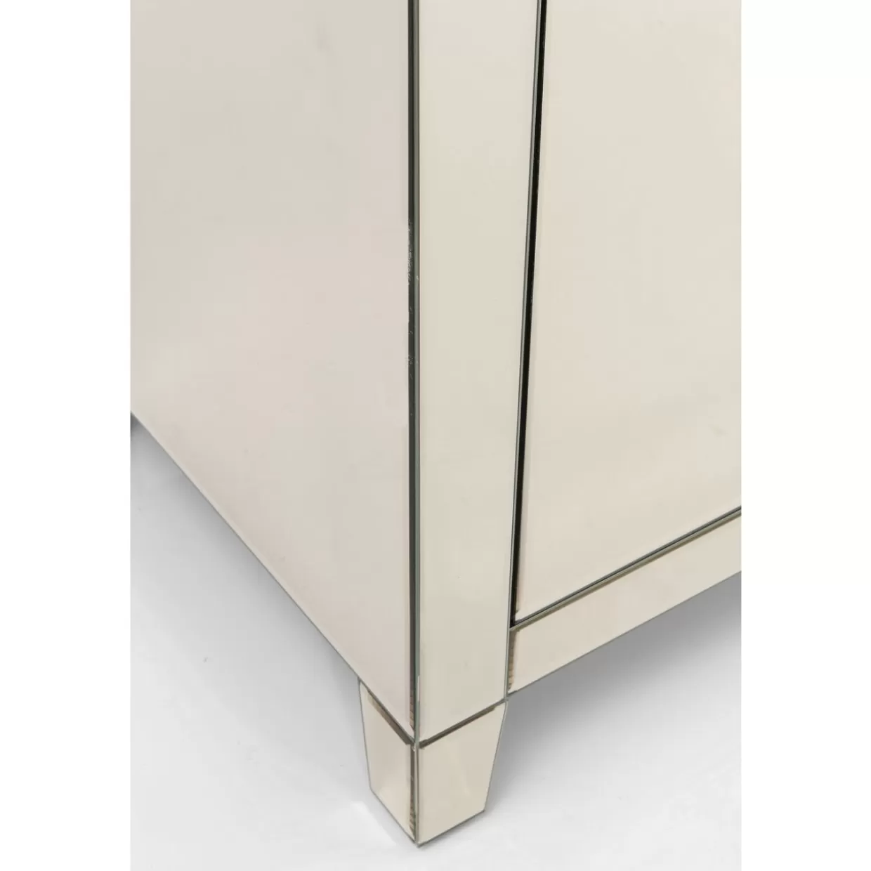 KARE Design - Comò Moderno con Finitura Champagne | Credenza Elegante a Doppia Antina con Cassetto Integrato, Design Esclusivo per Arredamenti di Lusso