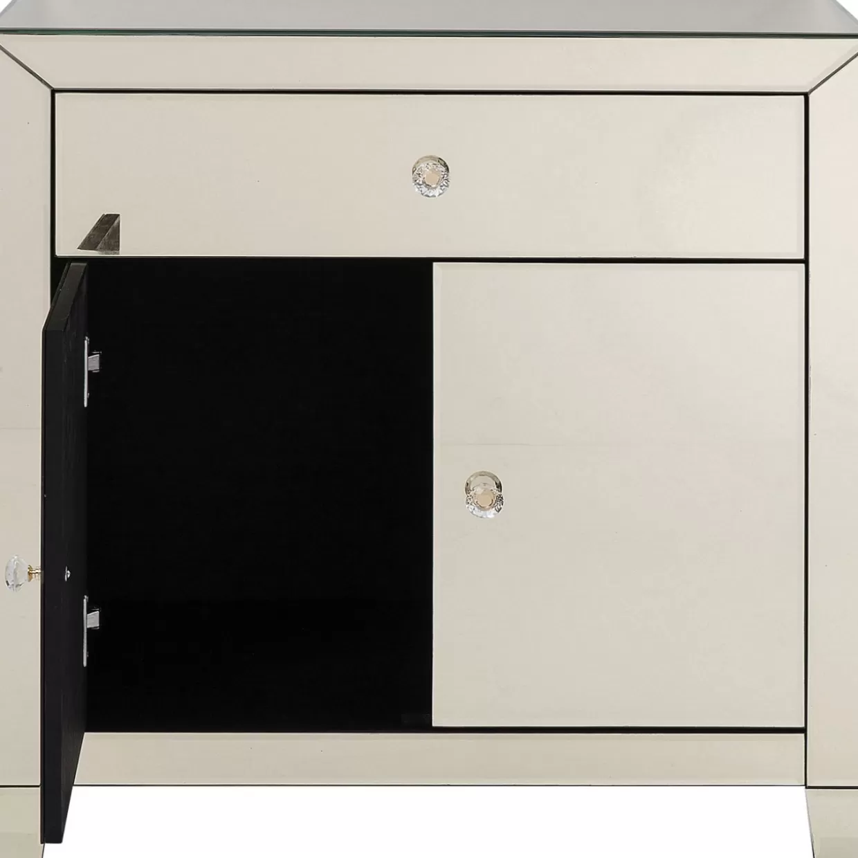 KARE Design - Comò Moderno con Finitura Champagne | Credenza Elegante a Doppia Antina con Cassetto Integrato, Design Esclusivo per Arredamenti di Lusso