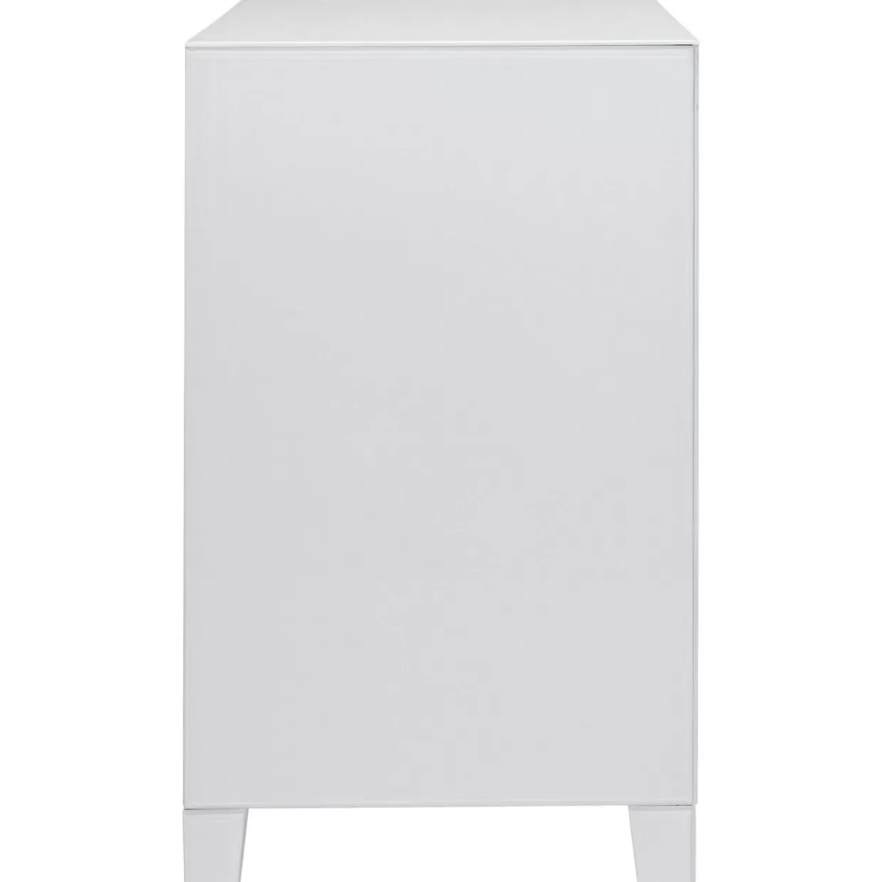 KARE Design Comò Moderno con 3 Cassetti | Credenza Elegante Bianco Lucido con Meccanismo Push Avanzato