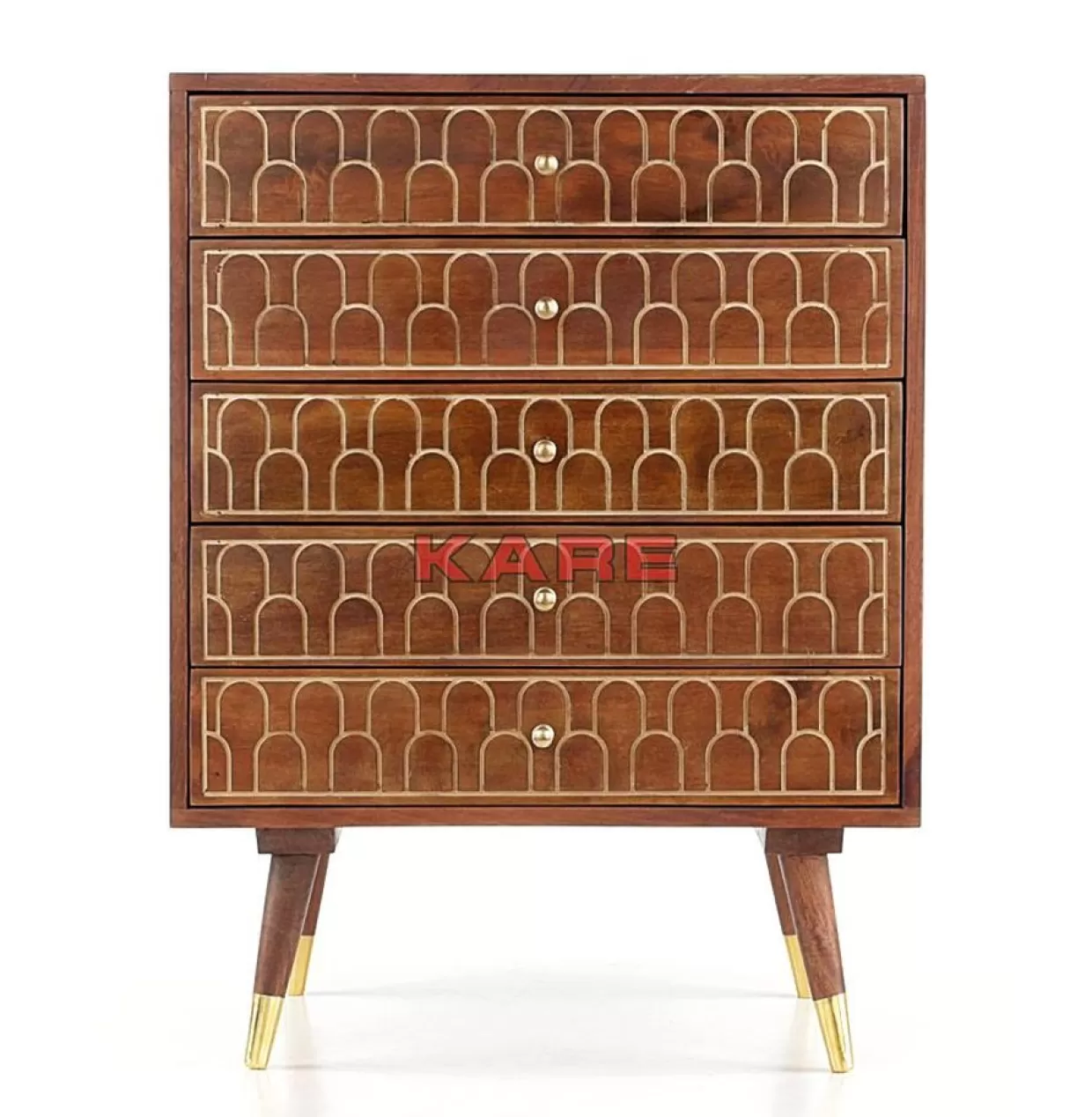 Comò Muskat 5 cassetti in stile contemporaneo - Credenze funzionali KARE Design per organizzazione elegante