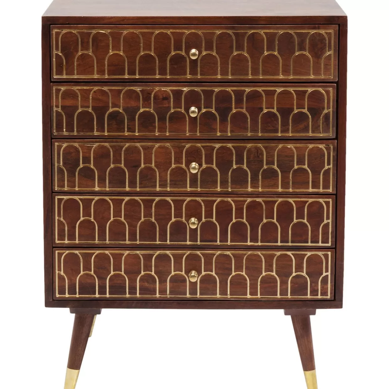 Comò Muskat 5 cassetti in stile contemporaneo - Credenze funzionali KARE Design per organizzazione elegante