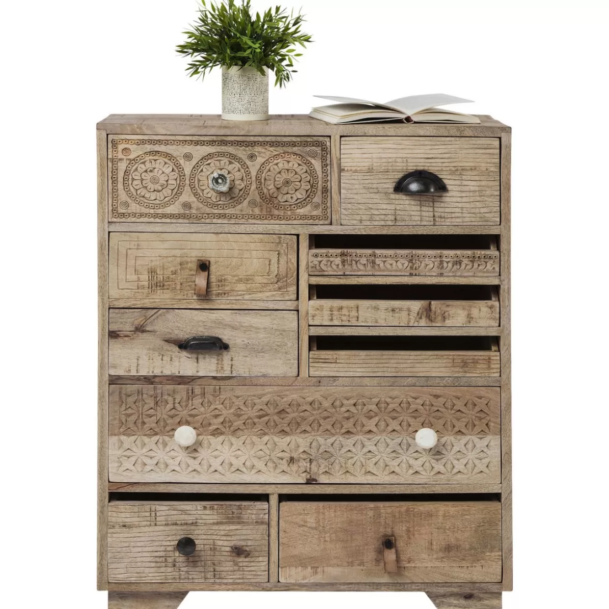 KARE Design - Comò e Credenze Moderne | Modello Puro con 10 Ante per Arredamento Elegante 

(：，，