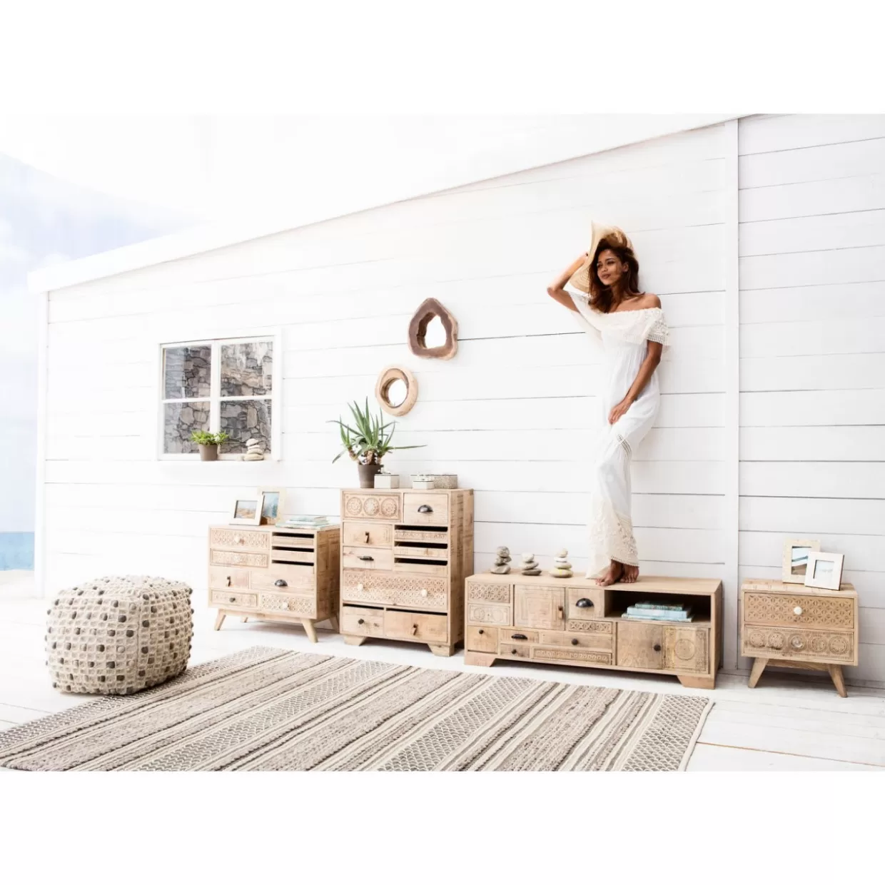 KARE Design - Comò e Credenze Moderne | Modello Puro con 10 Ante per Arredamento Elegante 

(：，，