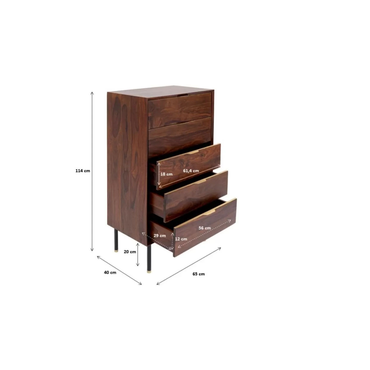 KARE Design - Comò Elegante Ravello con Credenza Funzionale, 114x65 cm, Stile Contemporaneo per Arredamento Moderno
