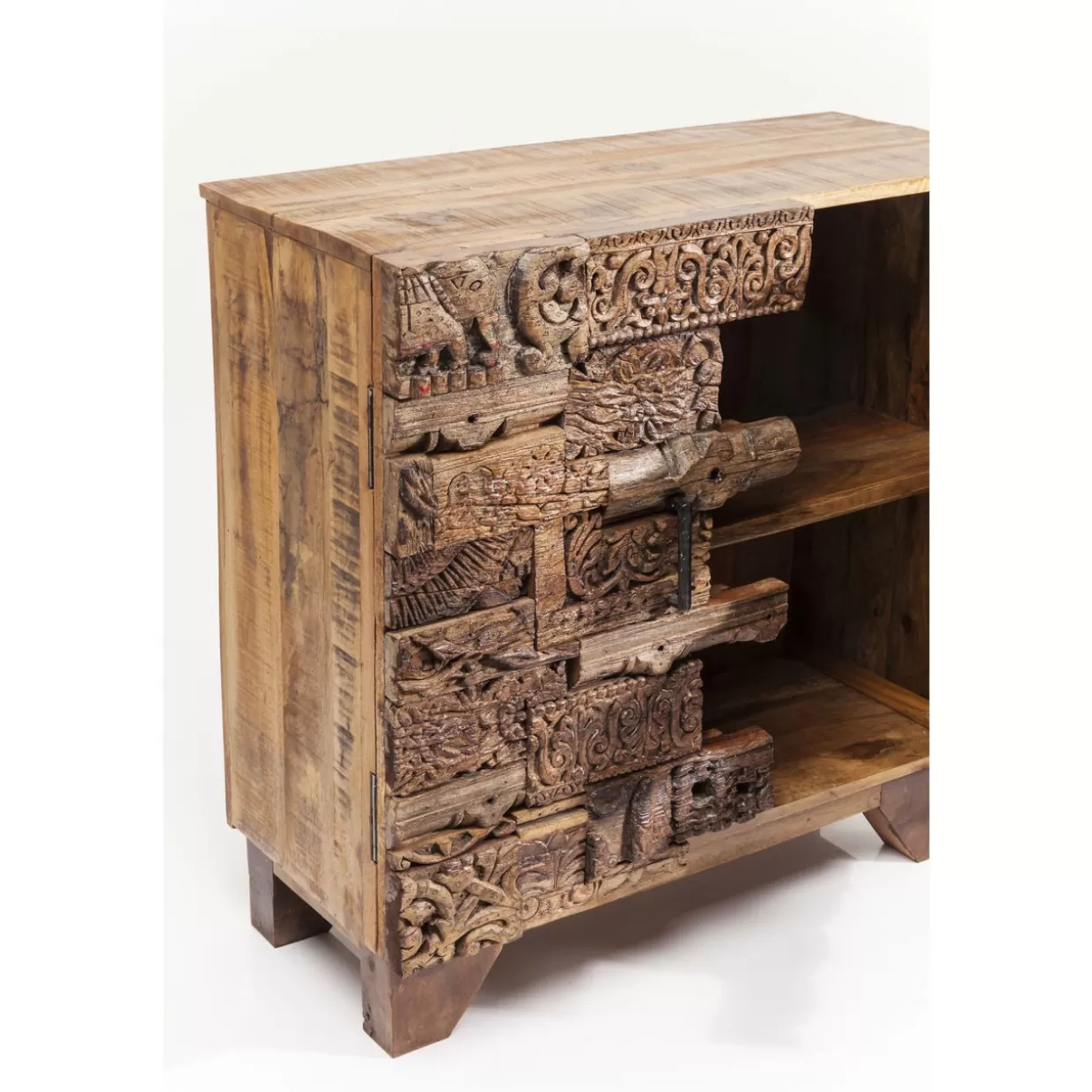 KARE Design - Comò Shanti con Effetto Puzzle Sorpresa e Motivi Naturali | Credenze Creative per Arredamento Zen 

（，