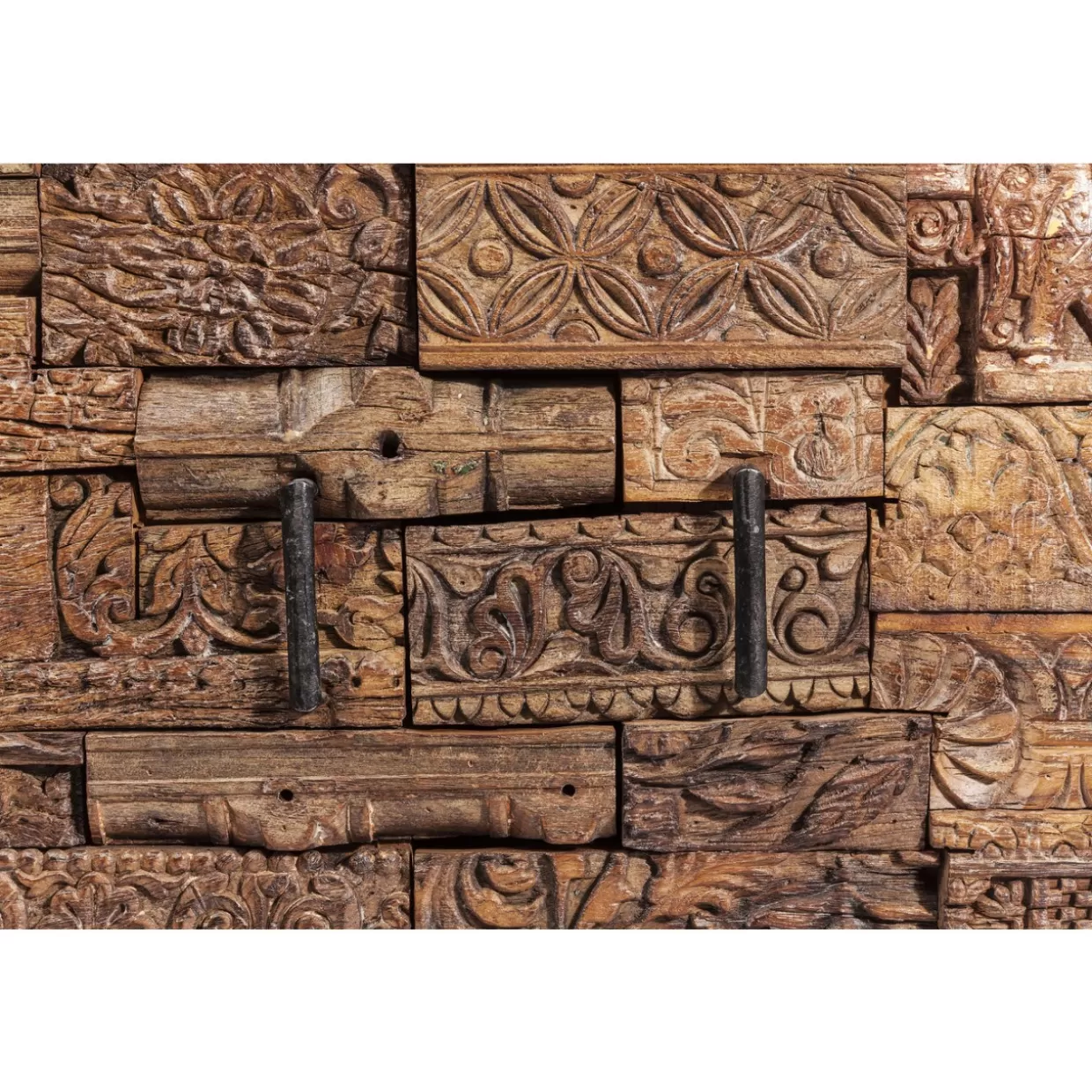 KARE Design - Comò Shanti con Effetto Puzzle Sorpresa e Motivi Naturali | Credenze Creative per Arredamento Zen 

（，