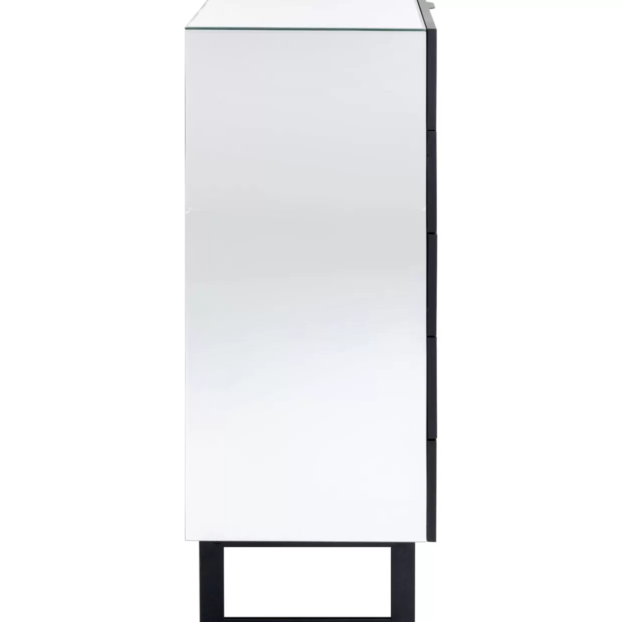 Comò Moderno Soran di KARE Design - 5 Ante in Nero, Dimensioni 65 x 114 cm