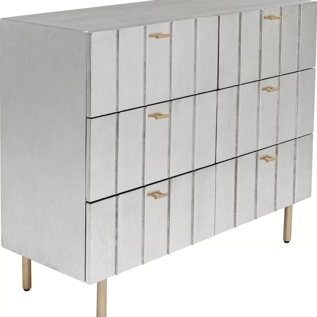 Comò Moderno KARE Design Linea Venezia 106 - Credenza Elegante con Cassetti per Soggiorno o Camera da Letto, Arredamento Contemporaneo con Finiture Lucide