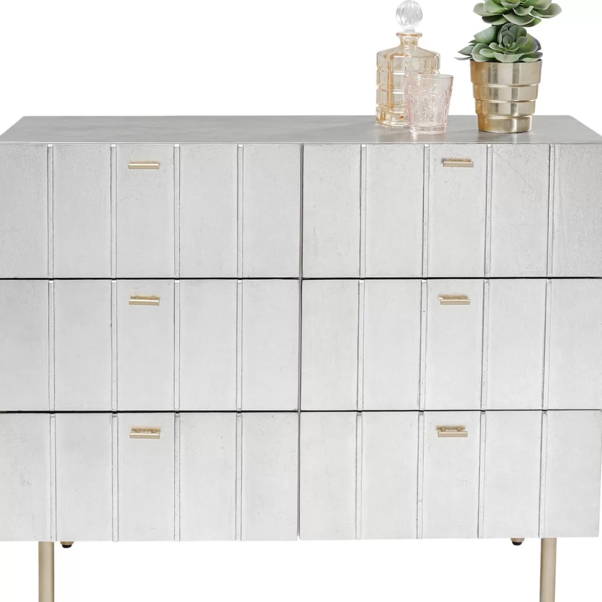 Comò Moderno KARE Design Linea Venezia 106 - Credenza Elegante con Cassetti per Soggiorno o Camera da Letto, Arredamento Contemporaneo con Finiture Lucide