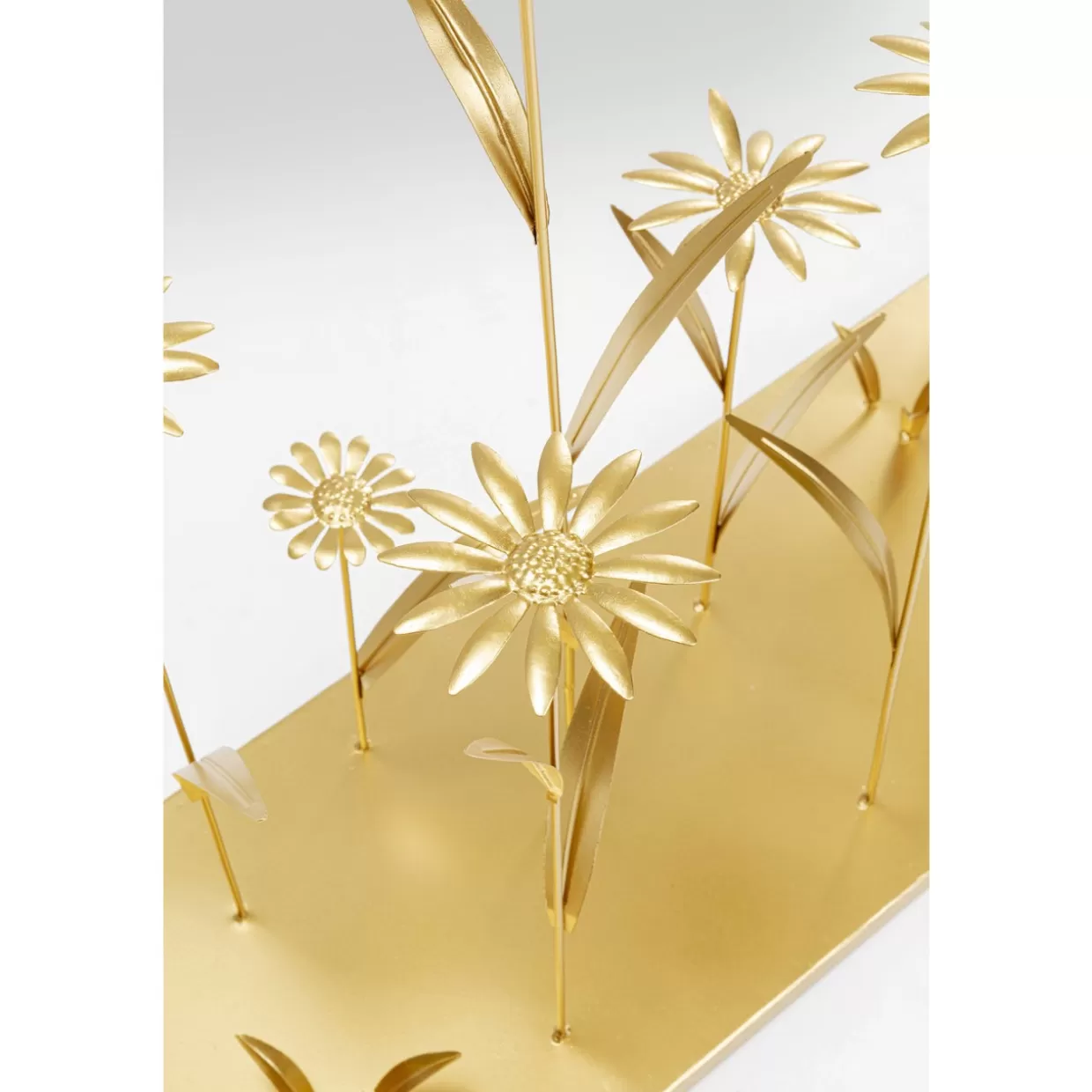 KARE Design - Elegante Mobile Comò e Credenza con Motivo Prato Fiorito e Rifiniture Oro | Modello 100 cm