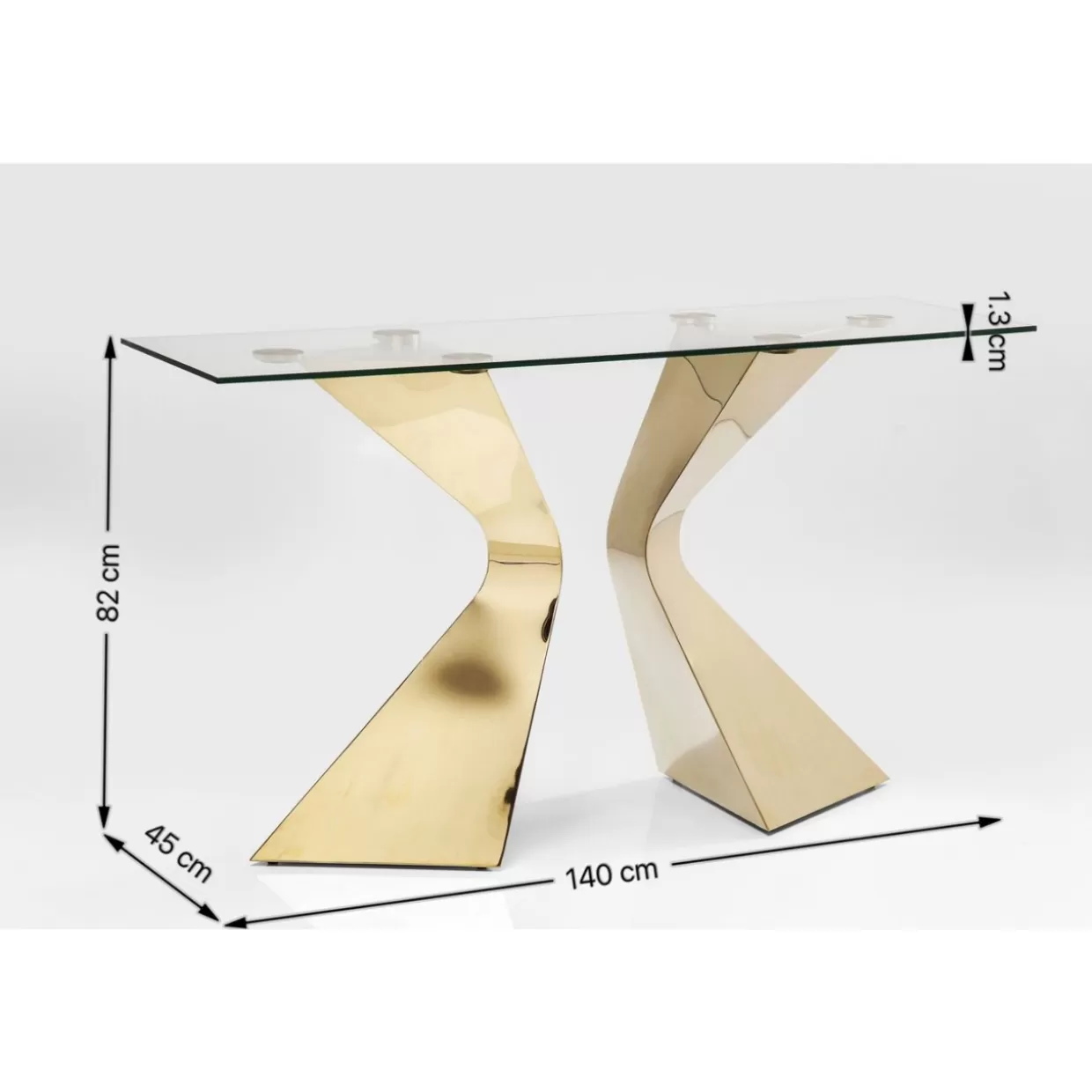 Cristalli Glamour con rifiniture cromate - Linea Gloria di KARE Design per credenze e consolle d'arredo moderno