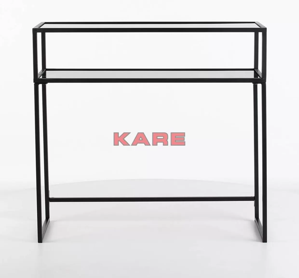 Credenza design stile loft moderna in finitura nera - 80x85 cm per ambienti contemporanei (KARE Design)