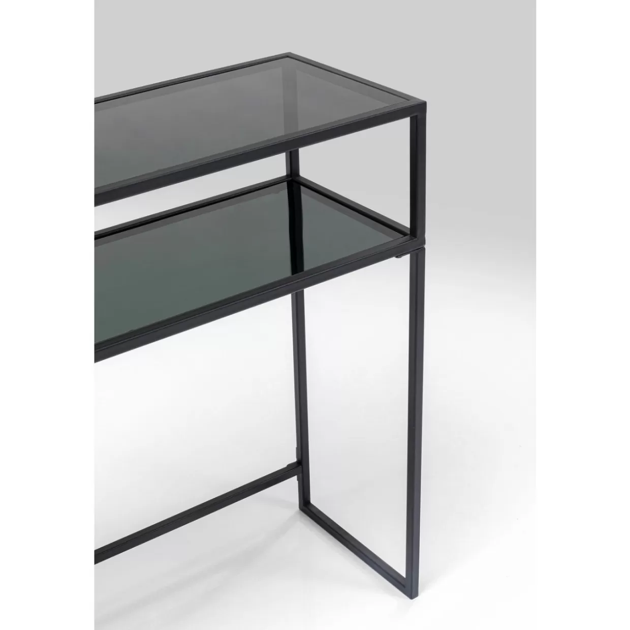 Credenza design stile loft moderna in finitura nera - 80x85 cm per ambienti contemporanei (KARE Design)