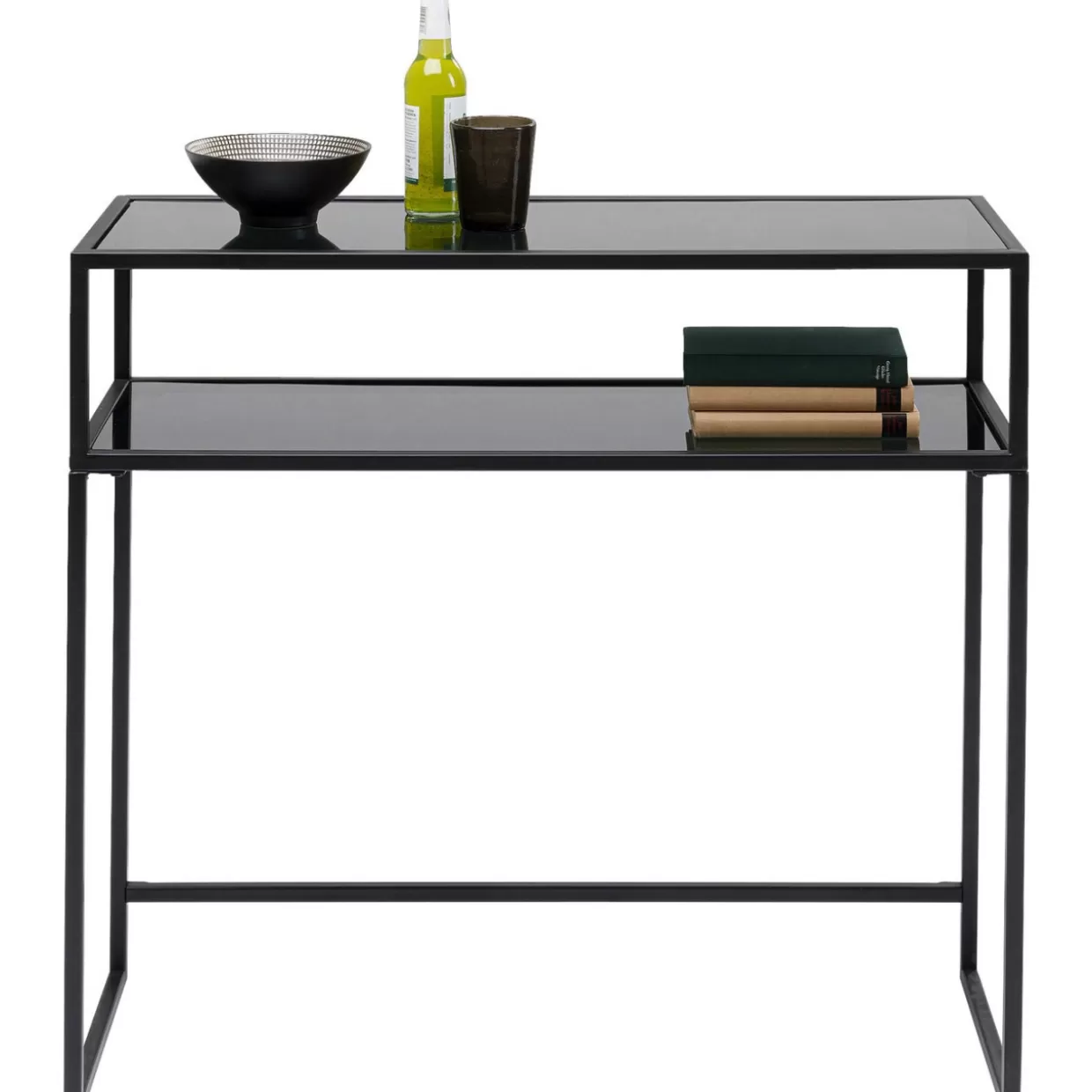 Credenza design stile loft moderna in finitura nera - 80x85 cm per ambienti contemporanei (KARE Design)
