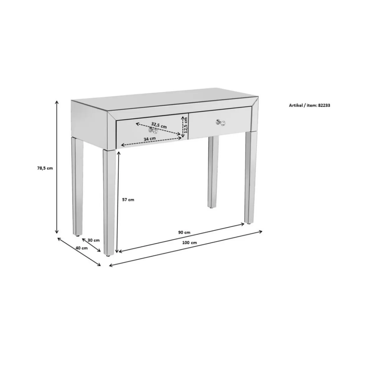 Design KARE - Comò e Credenze Moderni con Console Push di Lusso in Tonalità Grigio Elegante