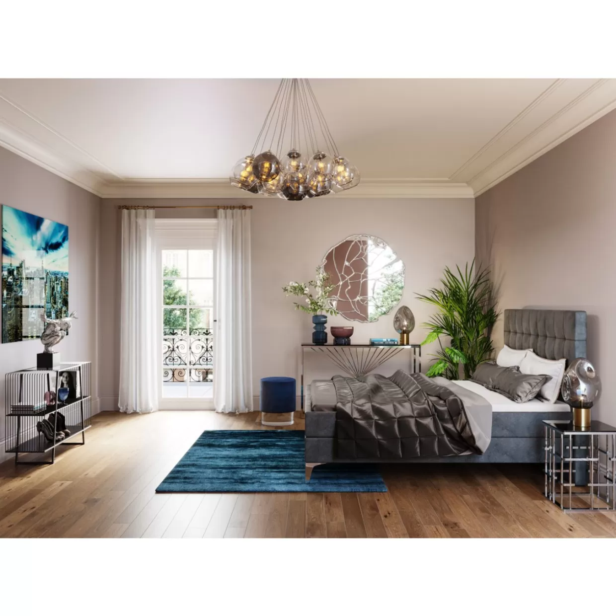 KARE Design - Comò e Credenze Contemporanee con Consolle Mesh Design Moderno - Linea Elegante per Soggiorno e Ingresso