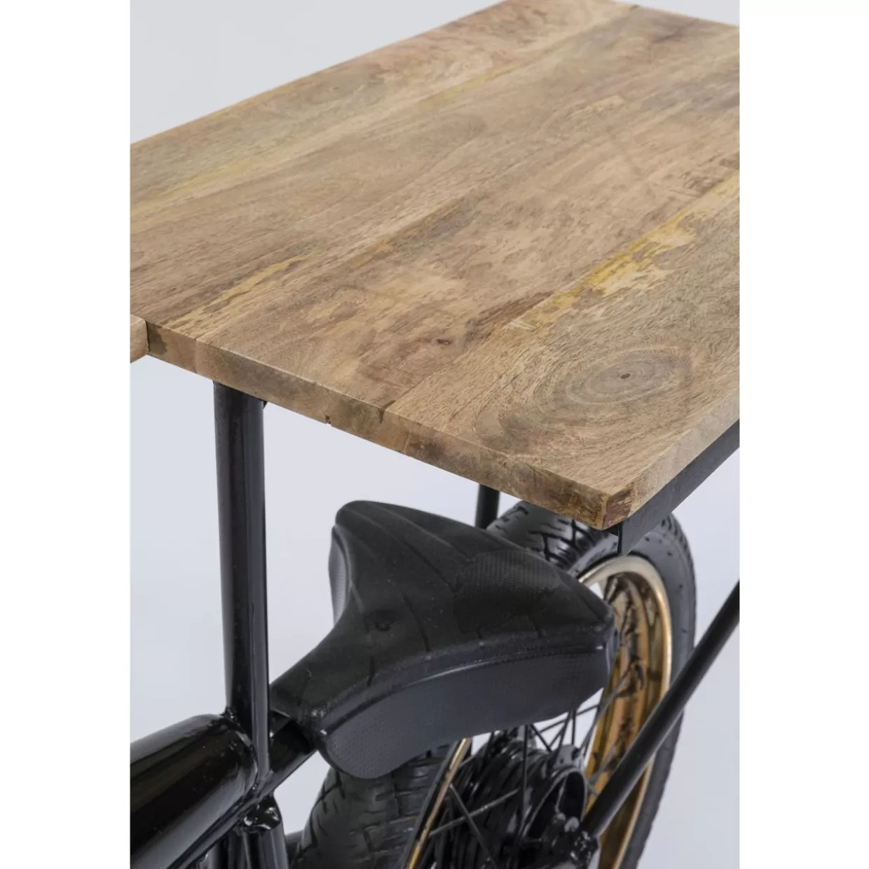 KARE Design - Comò e Credenze Moderni con Consolle Linea Motociclismo in Finitura Nera Lucida