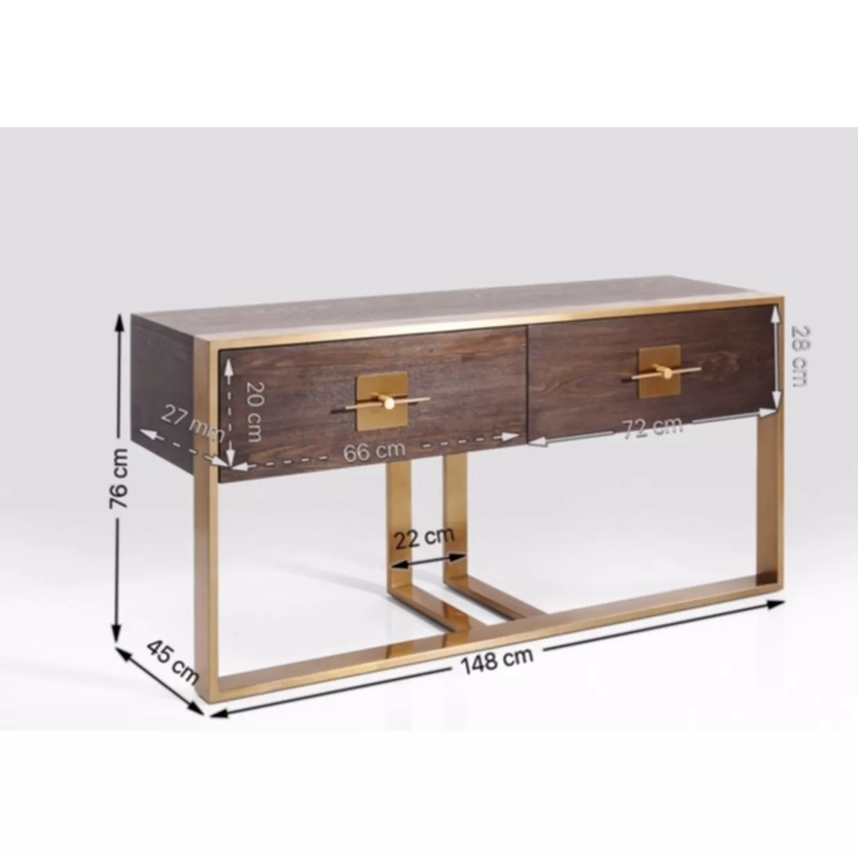 KARE Design Comò Moderni e Credenze Funzionali | Consolle Osaka con Linee Minimaliste