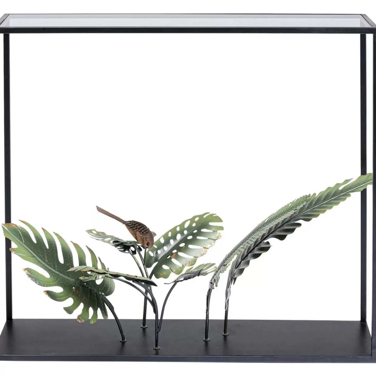 Console Palmari Moderna in Nero - Credenza Multiuso 100x86 cm con Design Avanguardista KARE

(：，