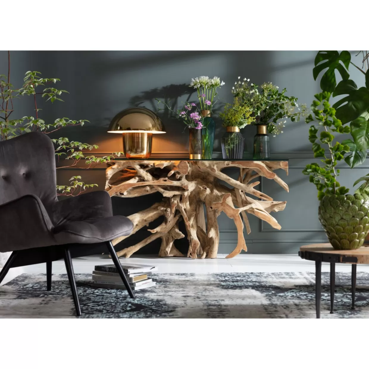KARE Design Comò e Credenze con Consolle | Stile Roots 150x45 cm - Design Ricercato per Arredamento Moderno