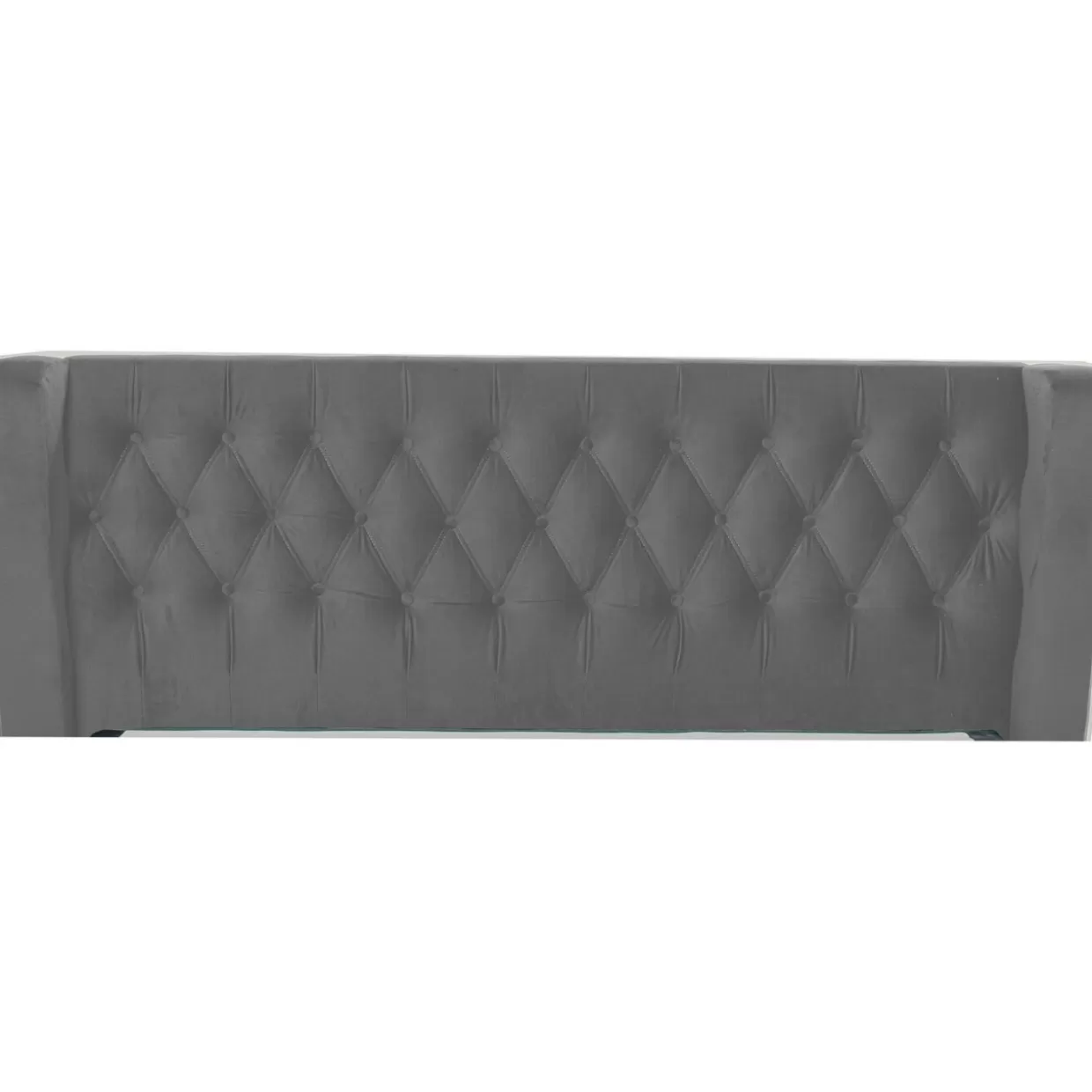 Testiera Moderna Benito Moon, Design Esclusivo KARE - Grigio Luna, 160 cm