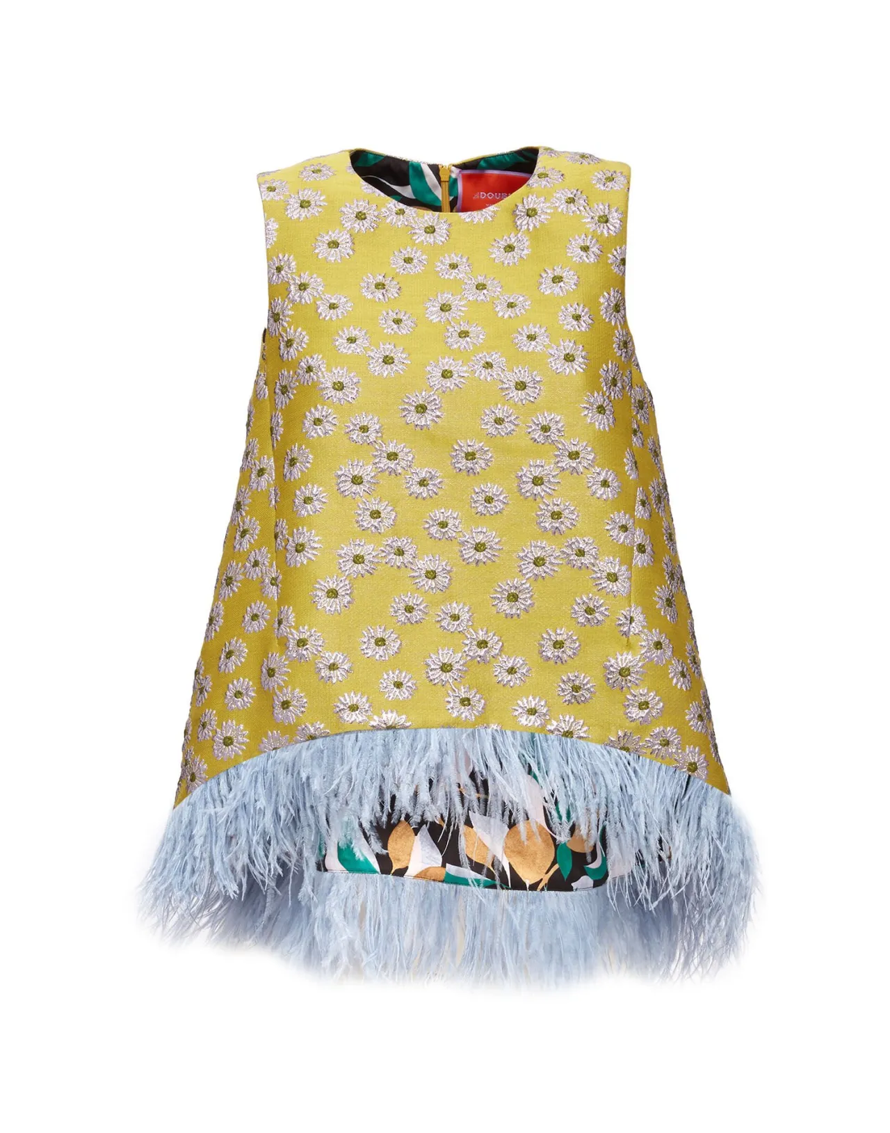 Maglia Jacquard Margarita con Ricami di Piume - Collezione Esclusiva La DoubleJ Scala