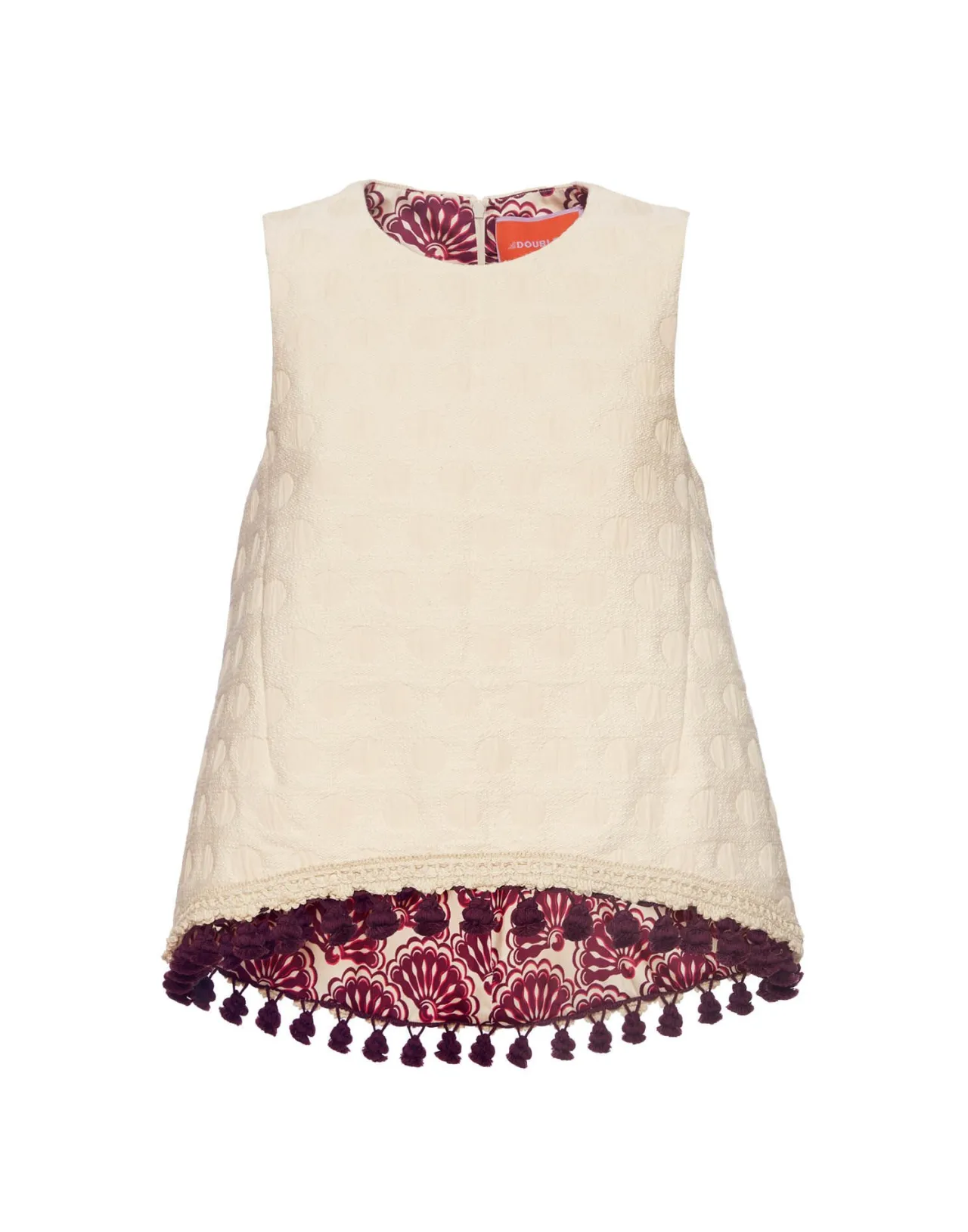 Prezzo Accessibile - Maglia Jacquard La Scala di DoubleJ con Dettagli Nappe Chic