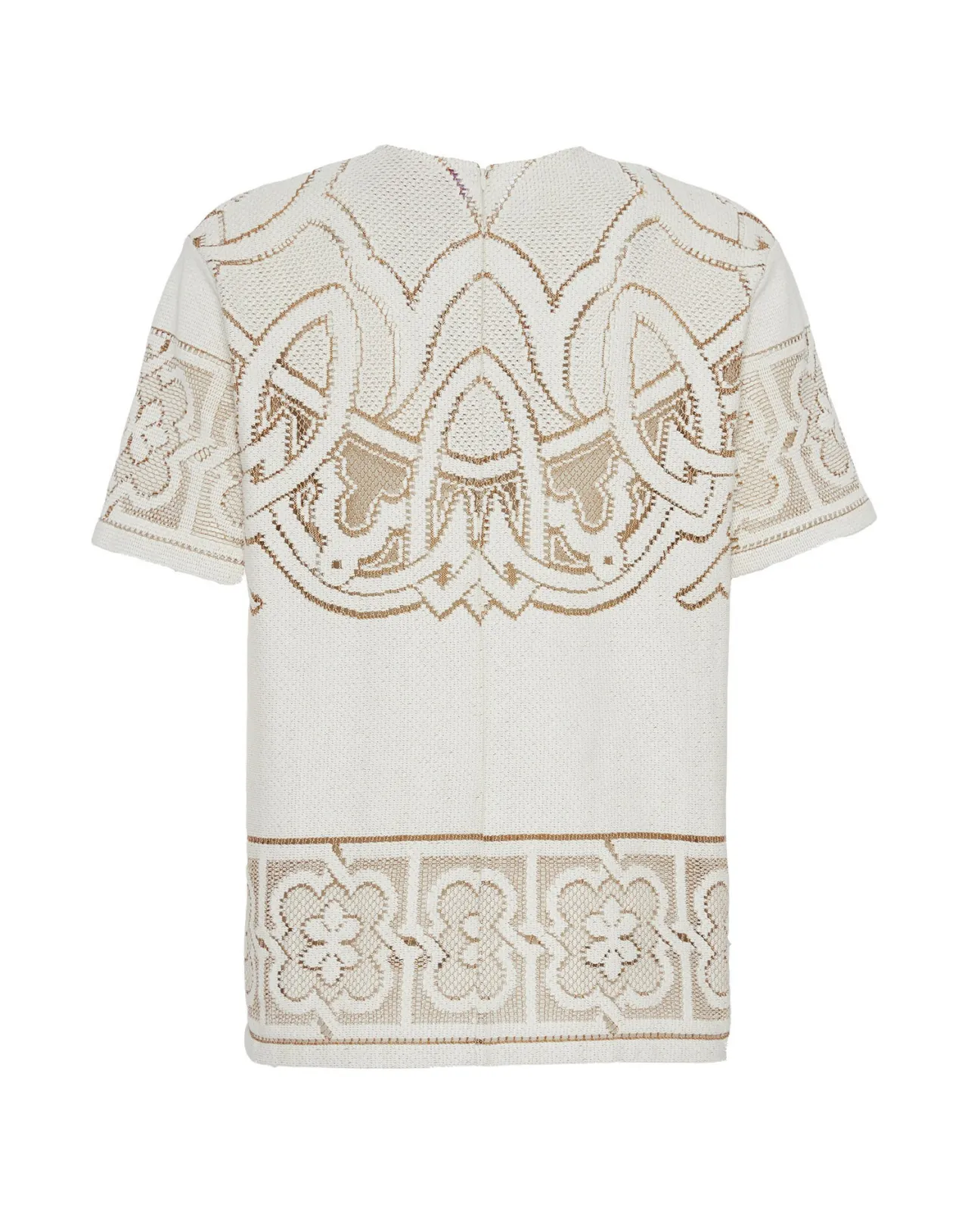 Lacey House T-Shirt La DoubleJ in Puro Cotone  
Camicetta Elegante con Ricami 
