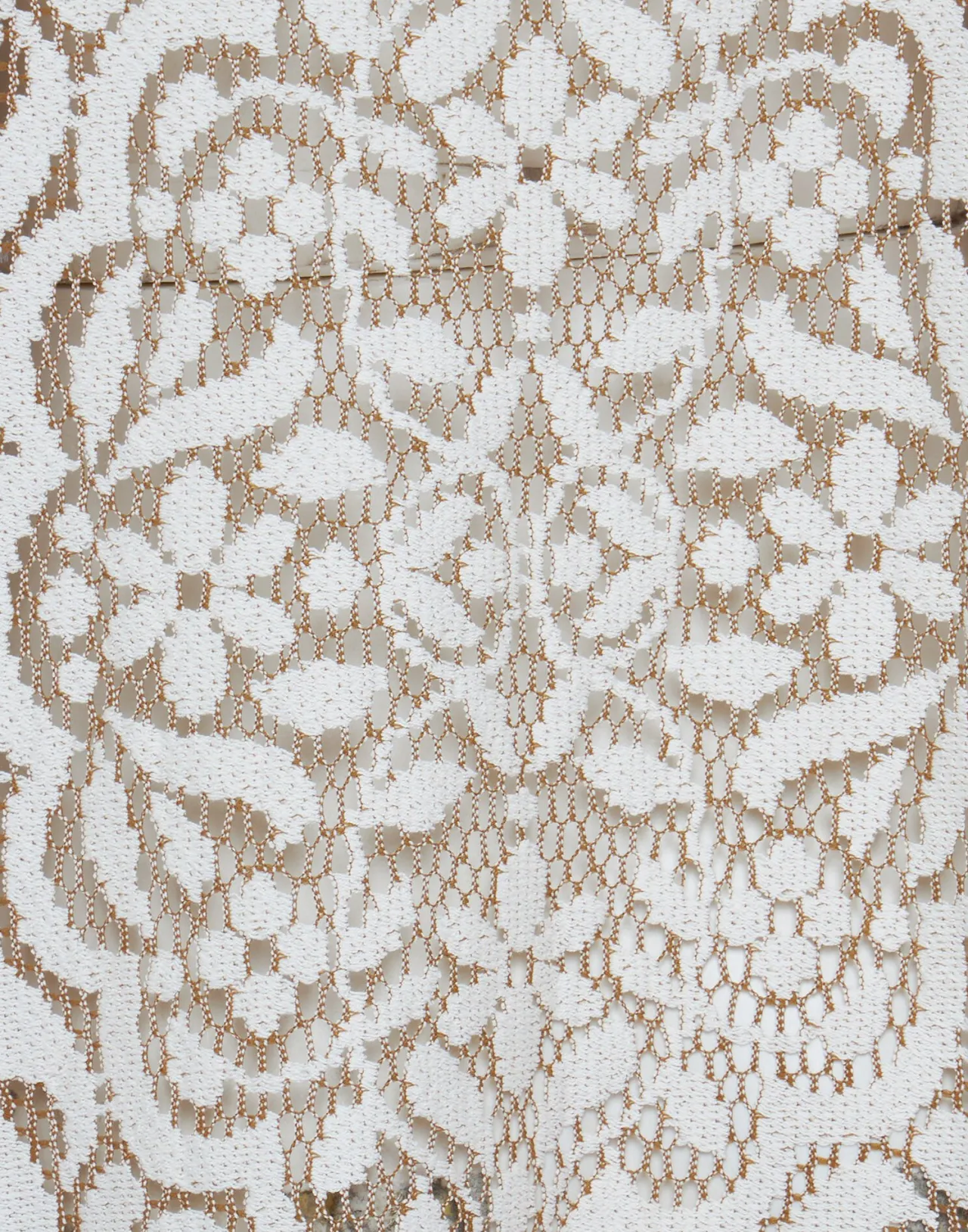 Abito Muumuu Elegante con Decorazioni a Pizzo – Bianco Fumo in Cotone Ricamato, Collezione La DoubleJ
