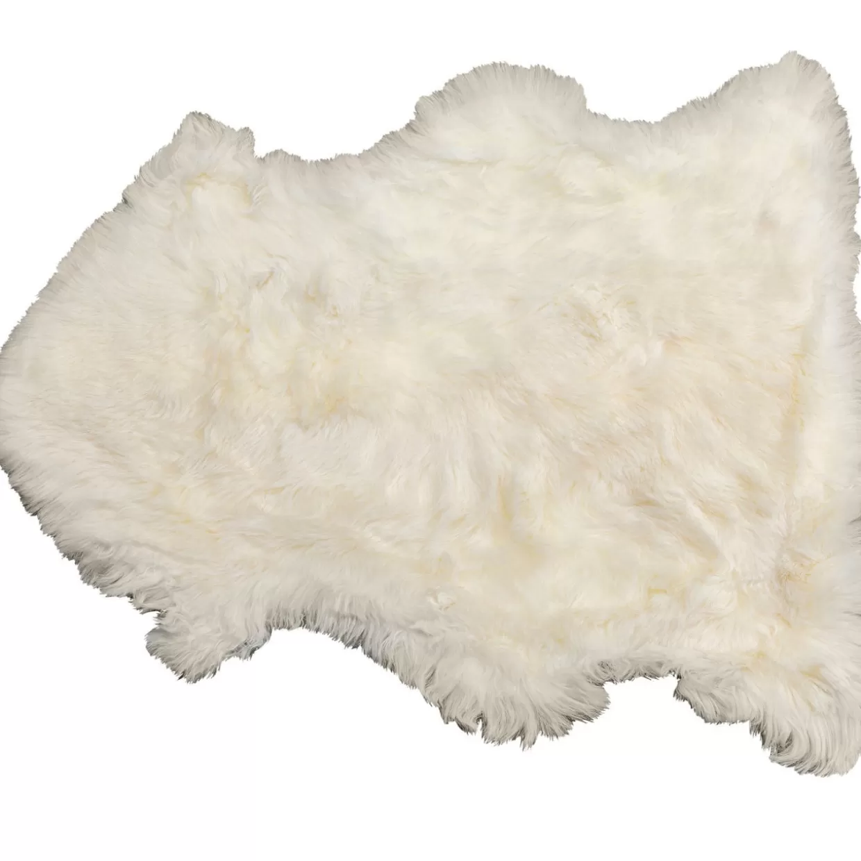 KARE Design Tappeto in Pelliccia d'Agnello Heidi Weis - Calda Coperta Naturale 85x65 cm