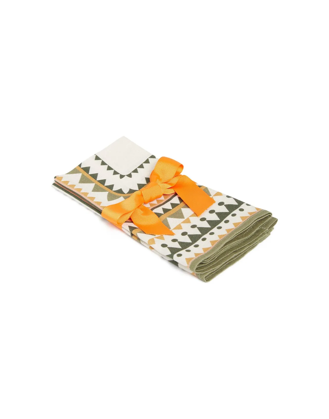 La DoubleJ: Set Esclusivo di 2 Tovaglioli Eleganti in Lino - Design Doric Placée, Colore Verde Chiaro (In Offerta)