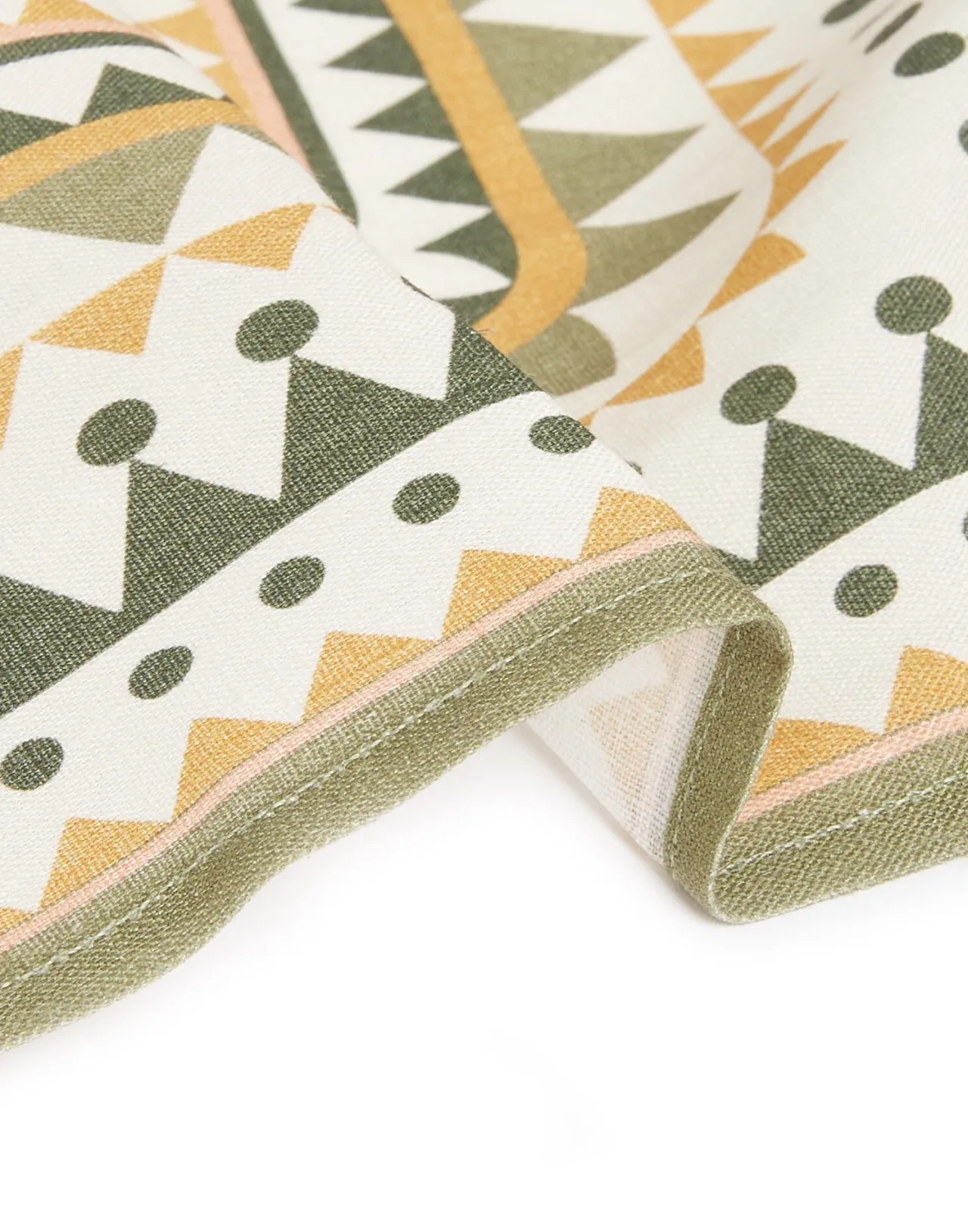 La DoubleJ: Set Esclusivo di 2 Tovaglioli Eleganti in Lino - Design Doric Placée, Colore Verde Chiaro (In Offerta)