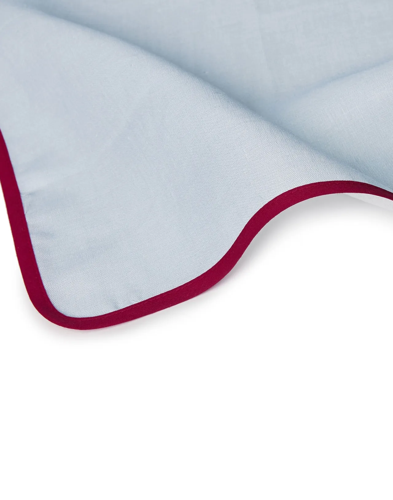 Tovaglioli Maxi La DoubleJ - Coppia in Lino con Sfumature Arcobaleno Celeste - Set Decorativo per Tavola