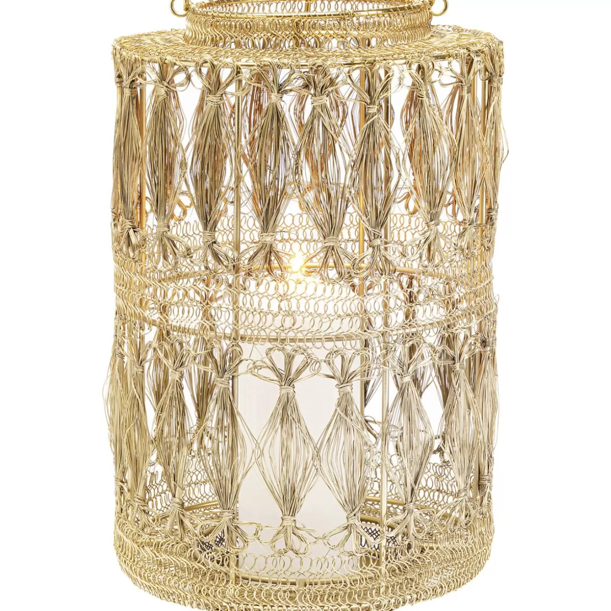 Lanterna Decorativa Hayat in Ottone Antico - Portacandele KARE Design 37cm per Atmosfere Magiche