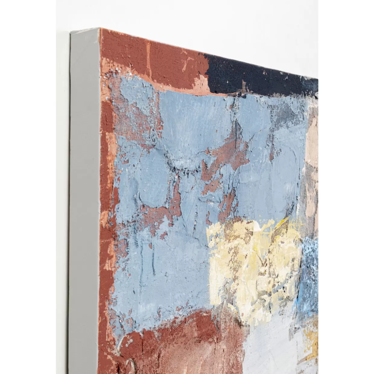 Quadro Moderno Art Splash su Tela con Tonalità Vibrante Arancione - 90x120 cm | Design Esclusivo KARE