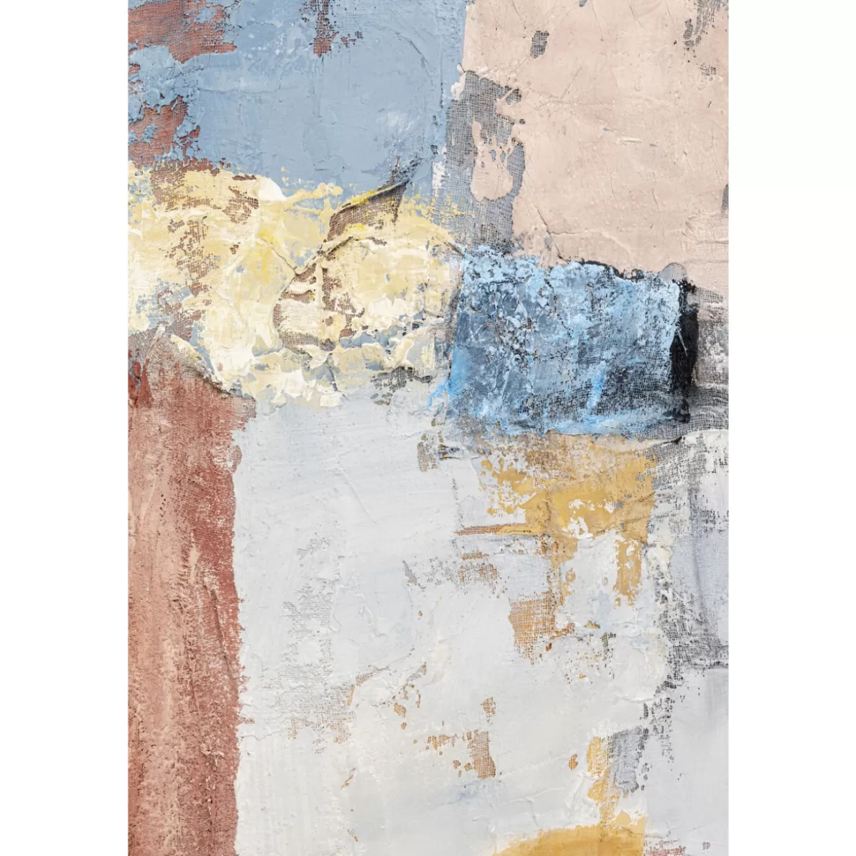 Quadro Moderno Art Splash su Tela con Tonalità Vibrante Arancione - 90x120 cm | Design Esclusivo KARE
