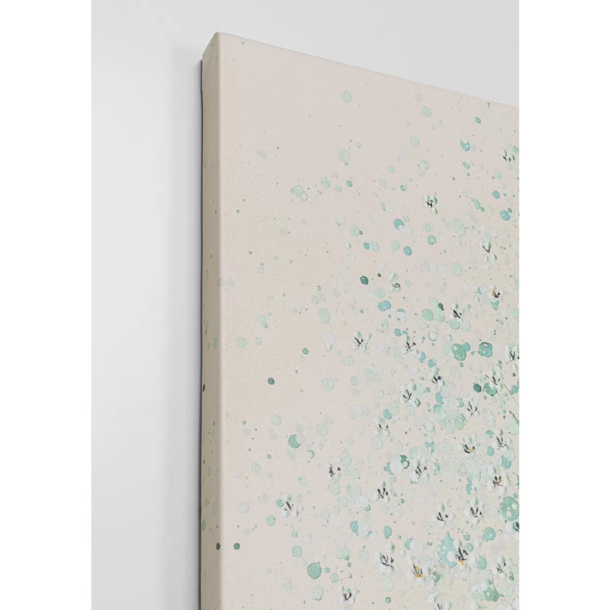 Quadro Moderno 'Flower Boat' su Tela - Tinte Naturali Beige e Verde, 160x120 cm, Ideale per Arredamento Contemporaneo | KARE Design Collection