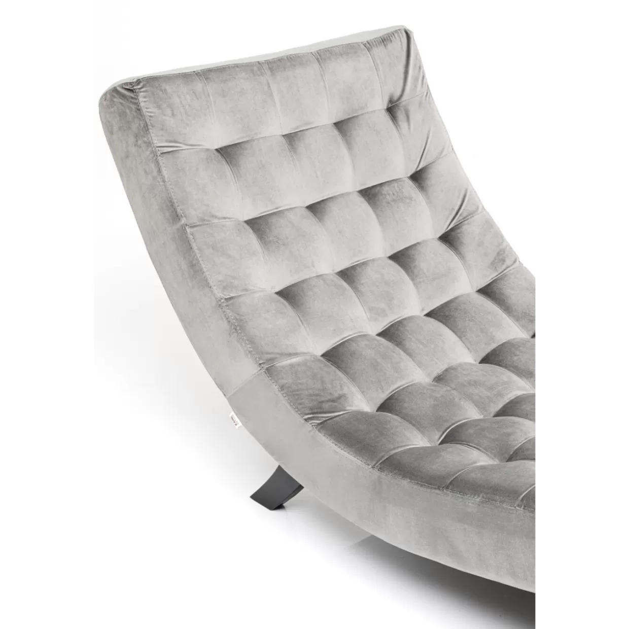Divano Moderno KARE Design in Pelle Effetto Serpente Grigio Antracite - Poltrona Confortevole con Struttura 197 cm per Soggiorno Elegante