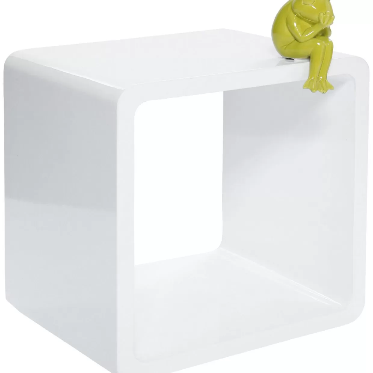 Scaffale Modulare Elegante per Angolo Relax - Struttura in MDF con Finitura Bianca Opaca | Design Funzionale KARE