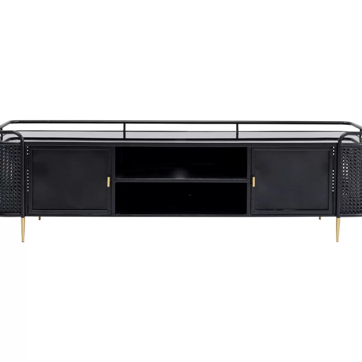 KARE Design Mobile Basso Moderno per Soggiorno - Credenza Funzionale Fence 160x48 cm con Stile Contemporaneo