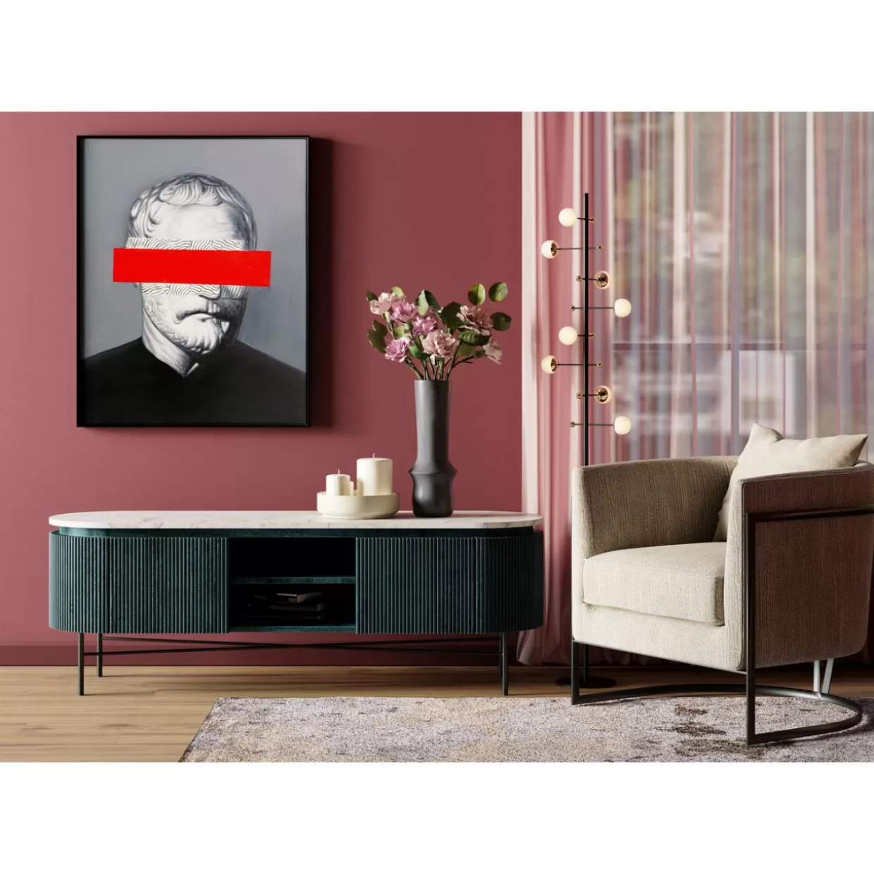 CASSETTIERE E CREDENZE KARE DESIGN | MOBILE BASSO GLENN DAL DESIGN CONTEMPORANEO