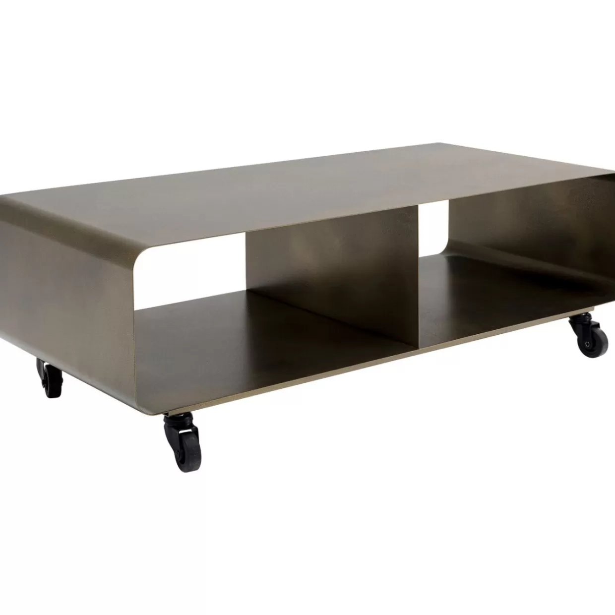 Mobile bassopiano Lounge M in bronzo con ruote - Comò moderno & credenza design 90x30 cm KARE 

(Alternativa più fluida: 
