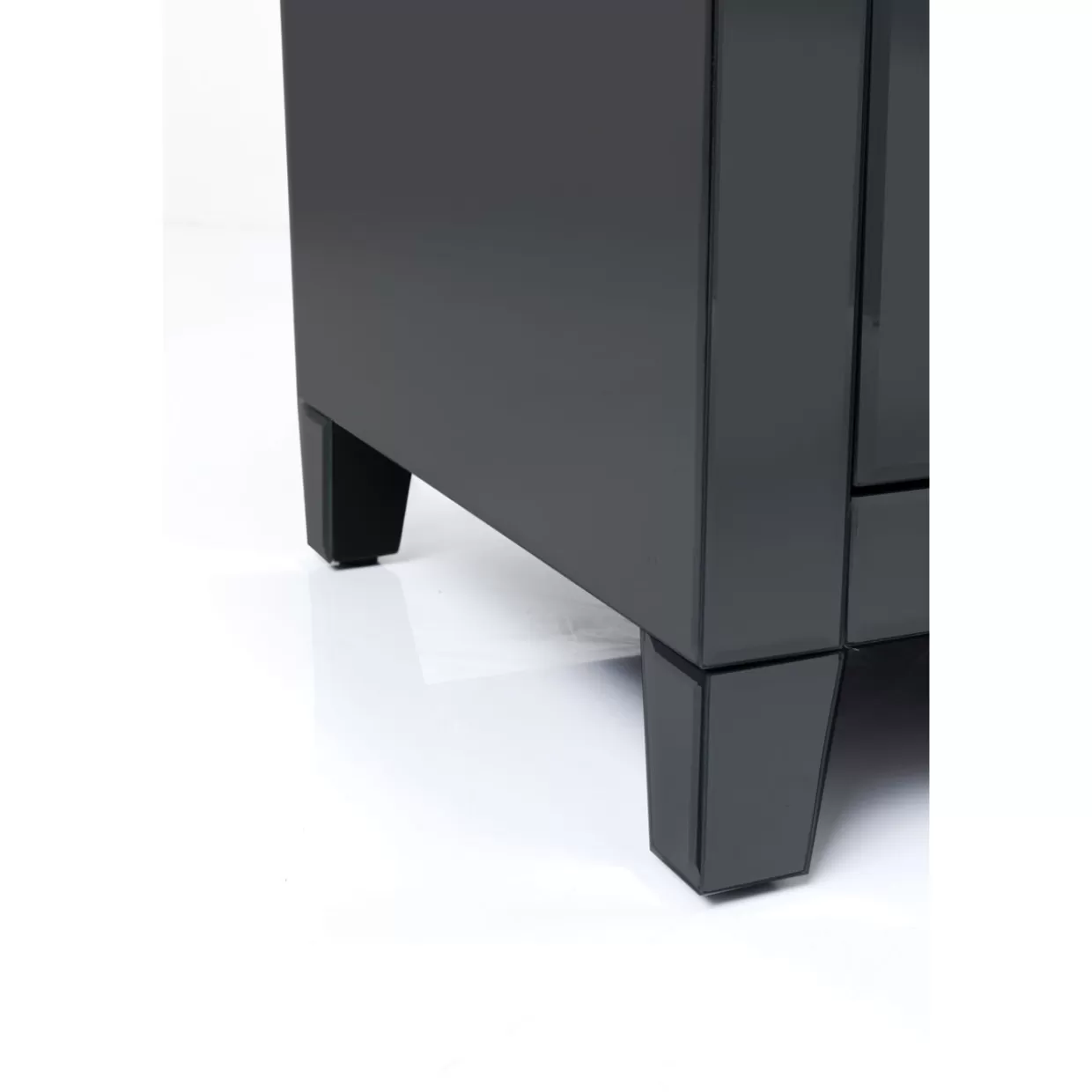 KARE Design - Comò e Credenza Moderna con Lowboard Lusso a Scomparsa, Grigio Antracite, Dimensioni 140x50 cm